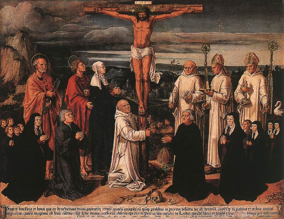 WOENSAM VON WORMS, Anton Christ on the Cross with Carthusian Saints